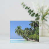 モルディブ – アトゥルガ島はがき ポストカード (スタンド正面)