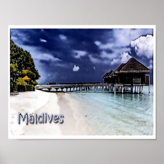 モルディブ – パノラマ – ポスター (正面)