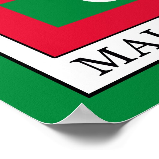 モルディブ ポスター (角)