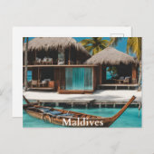 モルディブ ポストカード (正面/裏面)
