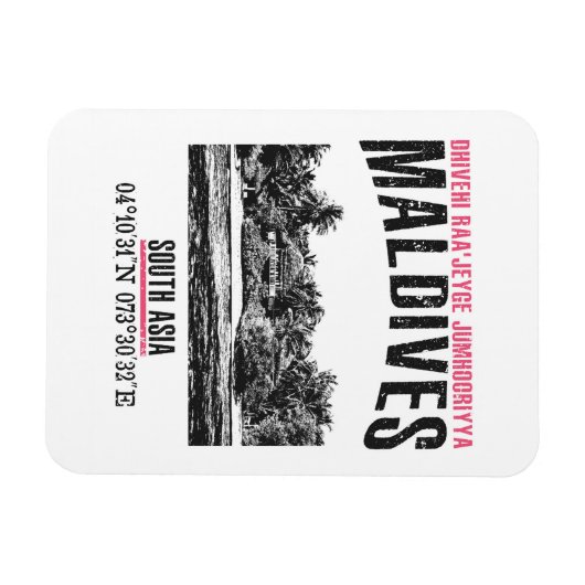 モルディブ マグネット (横)