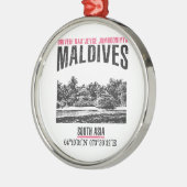 モルディブ メタルオーナメント (左)