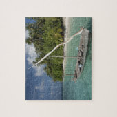 モルディブ、北雄環礁、クダ島 ジグソーパズル (縦)