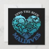 モルディブ 招待状 (正面)