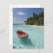 モルディブ、男性の環礁、クダ・バンドス島 ポストカード (正面/裏面)