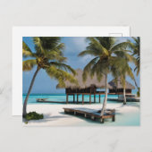 モルディブ(4) ポストカード (正面/裏面)