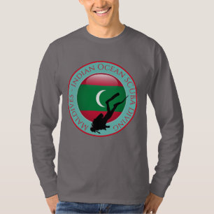 モルディブSCUBAダイビングTシャツ Tシャツ