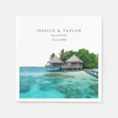 モルディ結婚ブのカスタムフォトカクテルナプキンス スタンダードカクテルナプキン (正面)