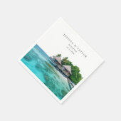 モルディ結婚ブのカスタムフォトカクテルナプキンス スタンダードカクテルナプキン (角)