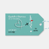 モルディ結婚ブの目的地は日付を保存 ギフトタグ (正面(横))