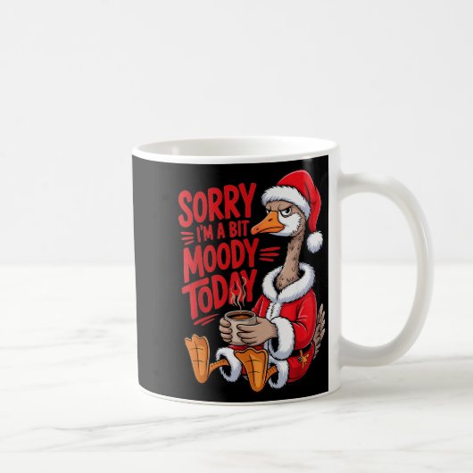 モルディ・グース クリスマス サンタ服 コーヒー ジョーク アート コーヒーマグカップ (右)