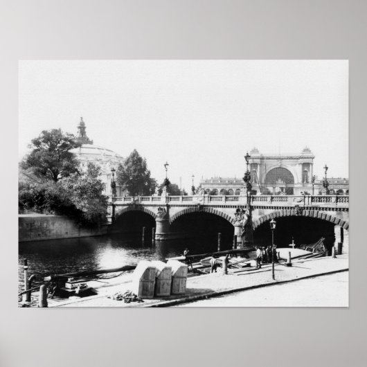 モルトケ橋の眺め ポスター (正面)