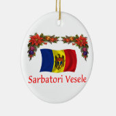 モルドバのクリスマス セラミックオーナメント (右)