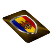 モルドバのメタリックエンブレム マグネット (右側)