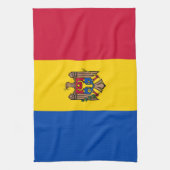 モルドバの国旗 キッチンタオル (縦)