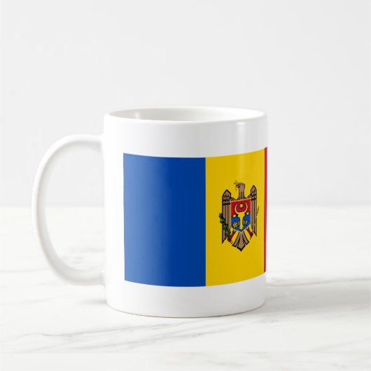 モルドバの国旗 コーヒーマグカップ (左)