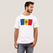 モルドバの国旗 Tシャツ (正面フル)