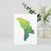 モルドバの地図 ポストカード (スタンド正面)