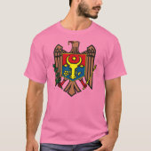 モルドバコートオブアームズTシャツ Tシャツ (正面)