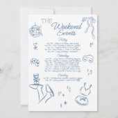 モルドバチェロの独身最後の夜の旅程招待状を失くした 招待状 (裏面)