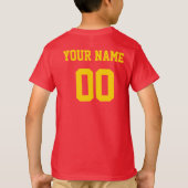 モルドバ名前をカスタムする&ナンバーサッカーキッズジャージー Tシャツ (裏面)