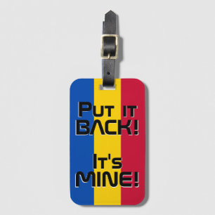 モルドバ国旗おもしろい国 ラゲッジタグ