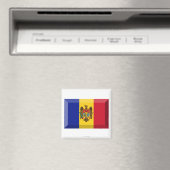 モルドバ国旗の宝石 マグネット (インサイチュ (食洗機))