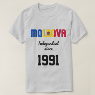 モルドバ国旗の独立性お祝い Tシャツ