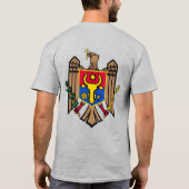 モルドバ国旗の独立性お祝い Tシャツ (裏面)