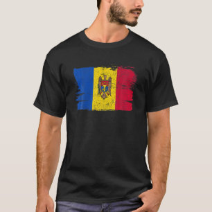 モルドバ国旗プライド友情誇りを持った平和ヴィンテージ Tシャツ