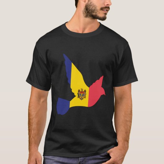 モルドバ国旗モルドバ Tシャツ (正面)