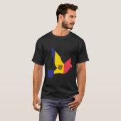 モルドバ国旗モルドバ Tシャツ (正面フル)