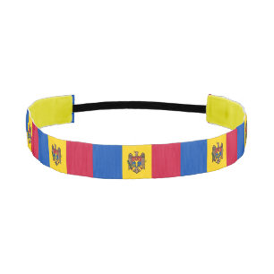 モルドバ国旗 アスレチックヘッドバンド