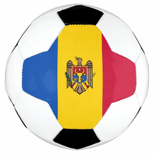 モルドバ国旗 サッカーボール (正面)