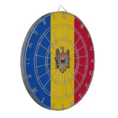 モルドバ国旗 ダーツボード (正面左)