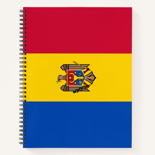 モルドバ国旗 ノートブック (正面)