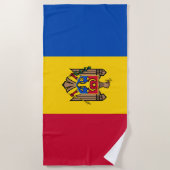 モルドバ国旗 ビーチタオル (正面)