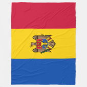 モルドバ国旗 フリースブランケット (正面)