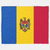 モルドバ国旗 フリースブランケット (正面(横))