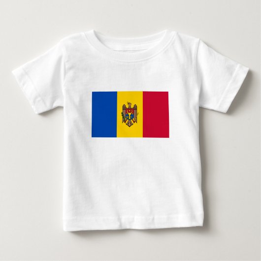 モルドバ国旗 ベビーTシャツ (正面)