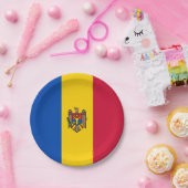 モルドバ国旗 ペーパープレート (パーティー)