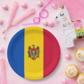 モルドバ国旗 ペーパープレート (パーティー)