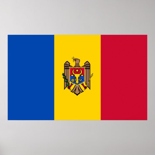 モルドバ国旗 ポスター (正面)