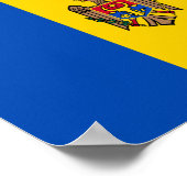 モルドバ国旗 ポスター (角)