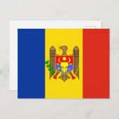 モルドバ国旗 ポストカード (正面/裏面)