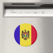 モルドバ国旗 マグネット (インサイチュ (食洗機))