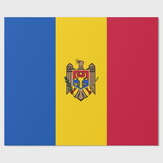 モルドバ国旗 ラッピングペーパー (フラット)