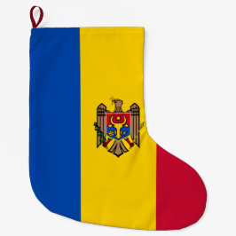 モルドバ国旗 ラージクリスマスストッキング