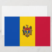モルドバ国旗 便箋 (正面/裏面)