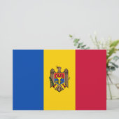 モルドバ国旗 便箋 (スタンド正面)
